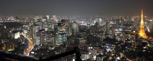 Tokyo night skyline
