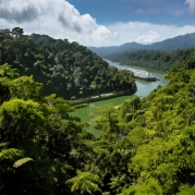 The rainforest surrounding The Panama Canal